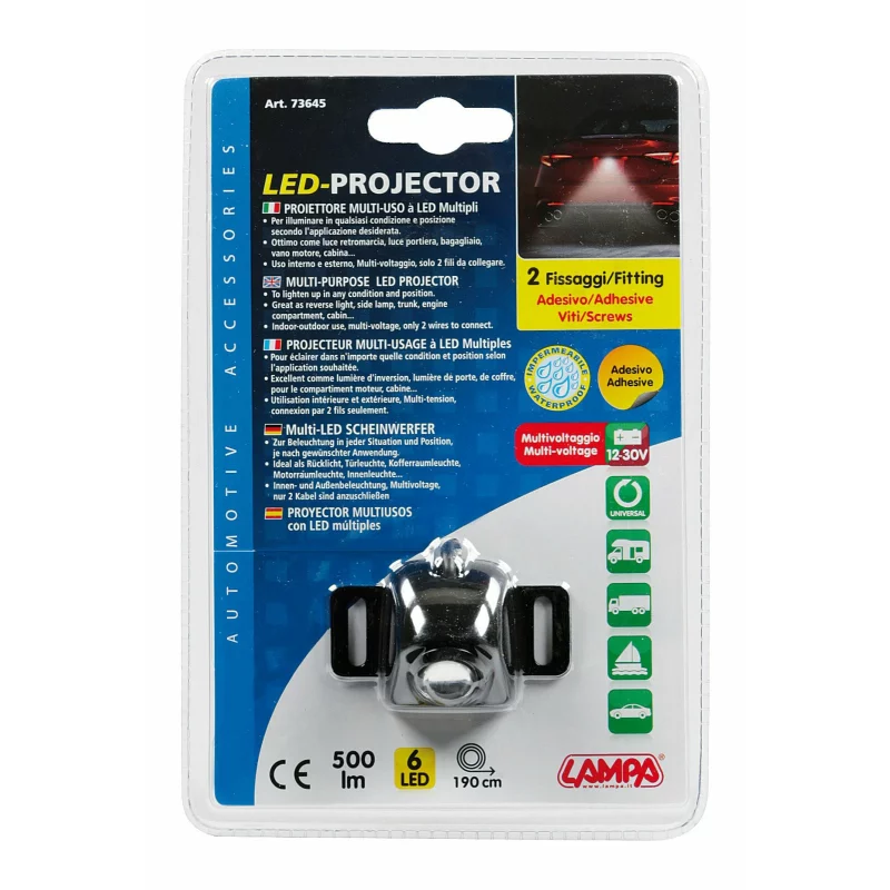 Proiector LED multifunctional pentru mers inapoi 12-30V, 500 lm, IP65