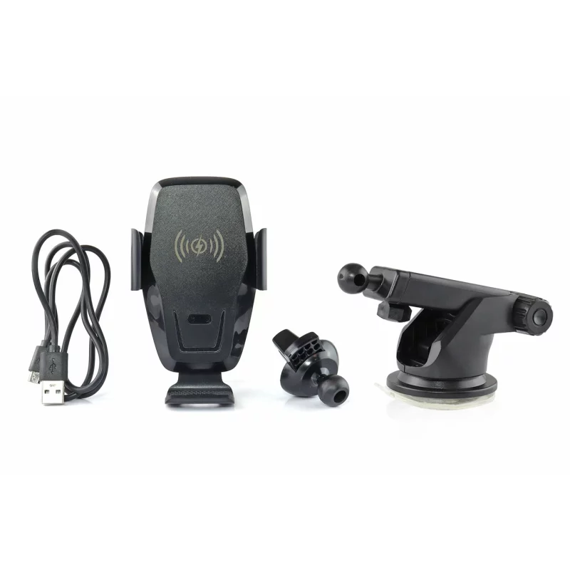 Suport telefon mobil cu ventuza brat reglabil incarcare Wireless Qi inductiva pentru iPhone si Samsung