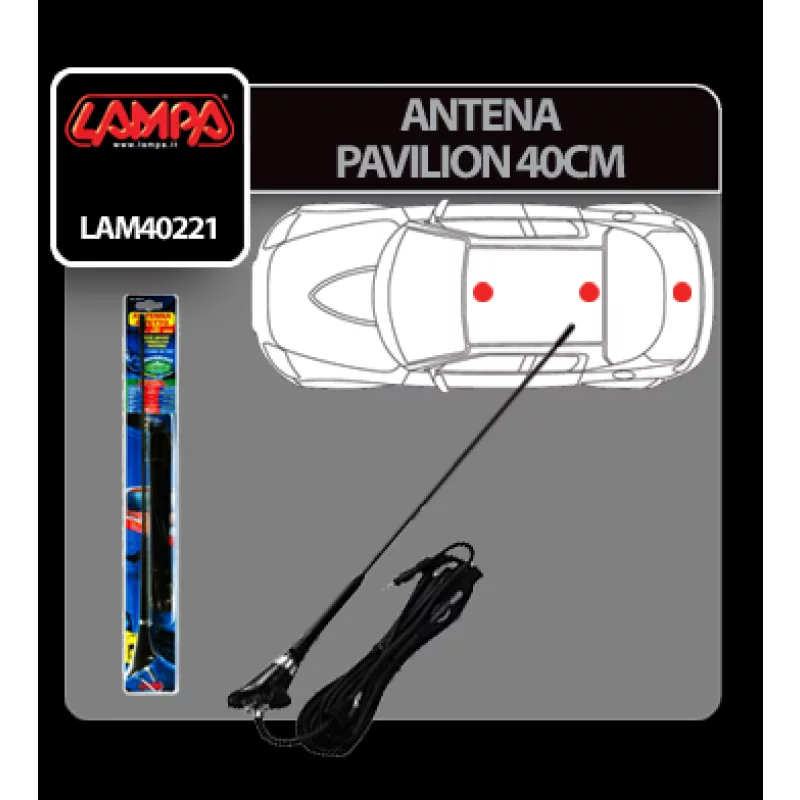 Antena auto universala de pavilion Lampa, 40 cm, pentru VW Opel Audi