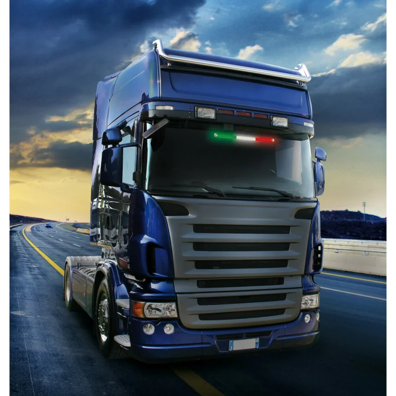 Bandă LED auto 60 cm cu alimentare USB, steag Italia/Ungaria