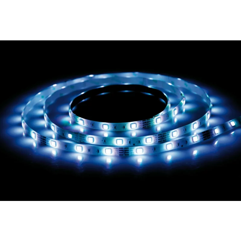 Bandă LED RGB cu telecomandă, 200 cm, 12/24V, impermeabilă