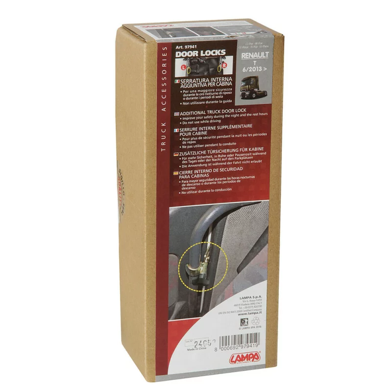 Blocatoare usi camion din interior pentru Renault T 2013+, set 2 bucati