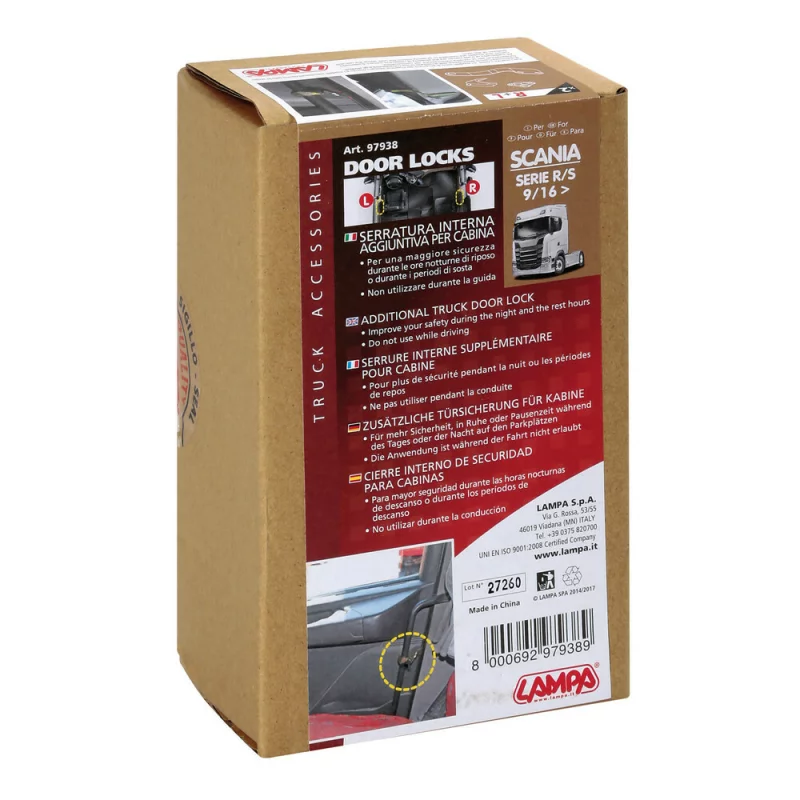 Blocatoare usi interior camion pentru Scania R Serie 7 si S 2016+