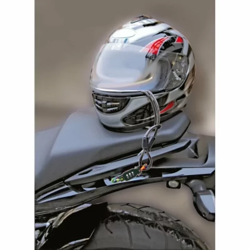 Cablu antifurt pentru bicicleta No-Ride Junior, otel 6 mm, 80 cm