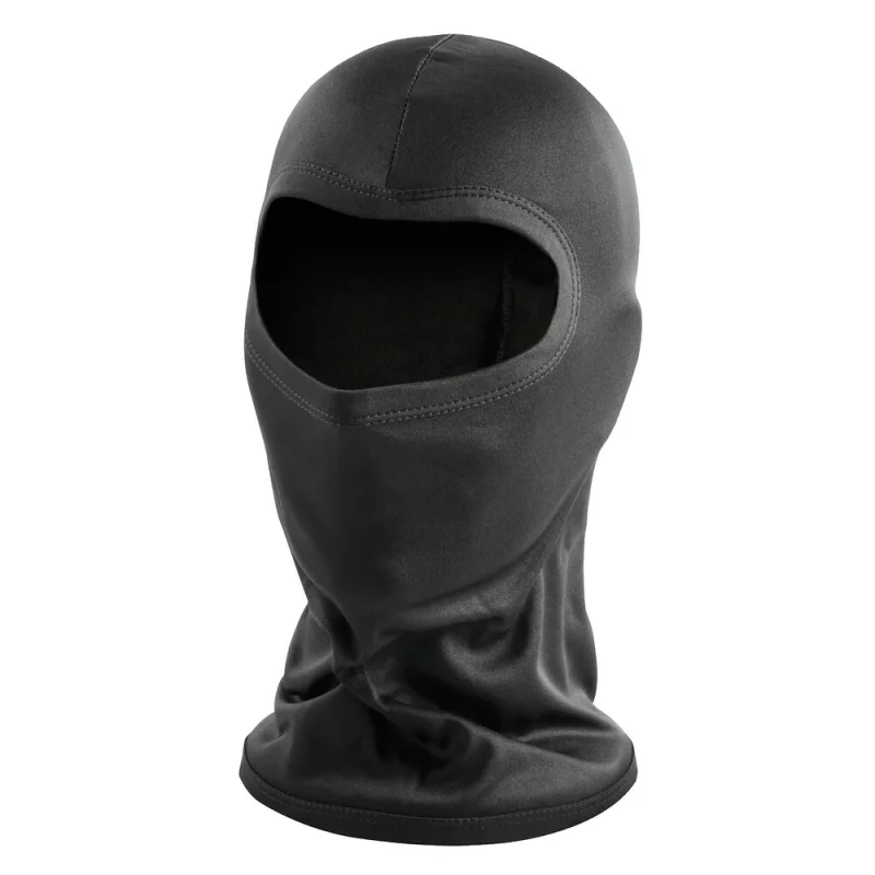Cagulă moto balaclava unisex din poliester tip mătase, universală, neagră