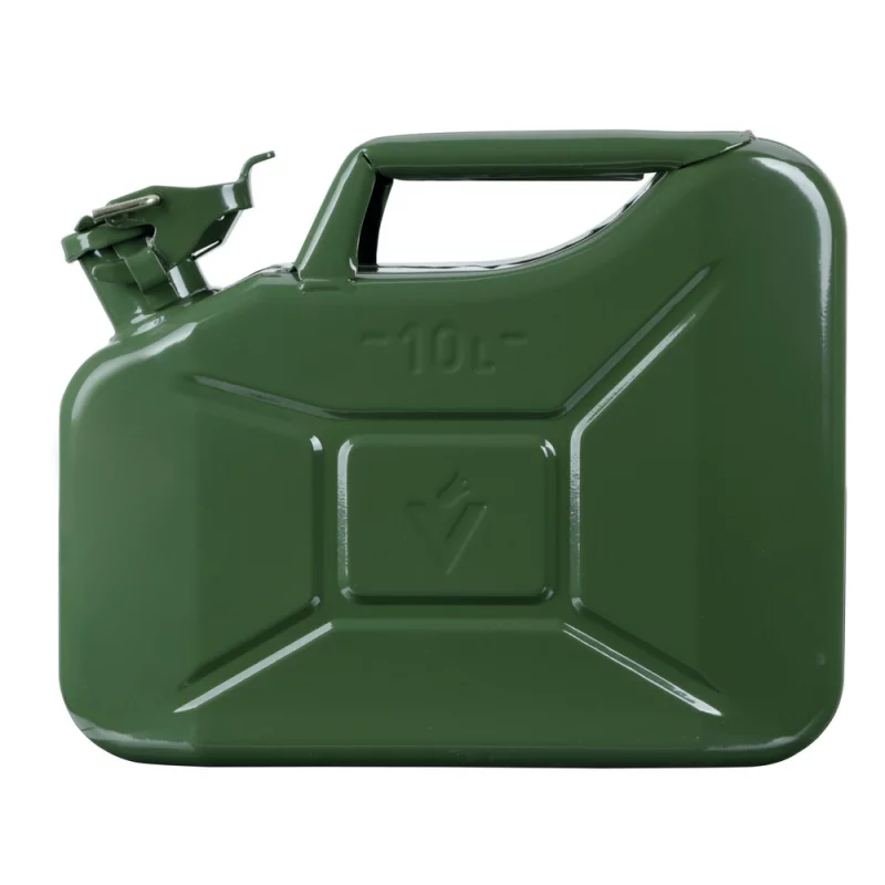 Canistră metalică pentru combustibil Military 10L, verde, omologată ONU