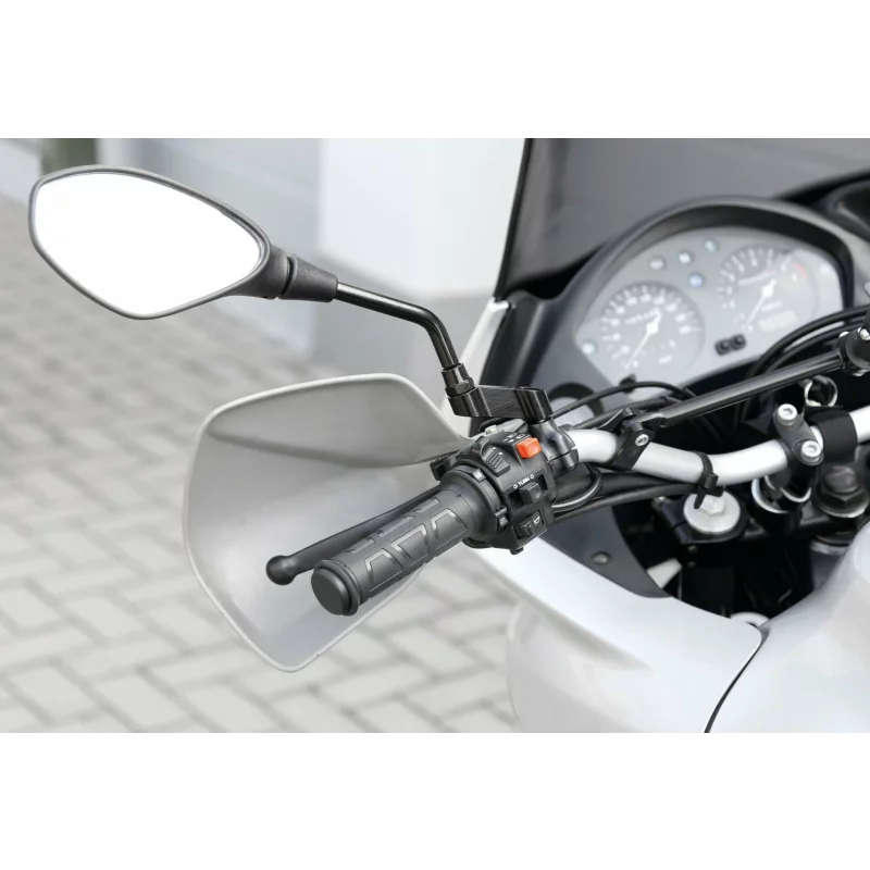 Extensie oglindă retrovizoare motocicletă M10 stânga din aluminiu anodizat