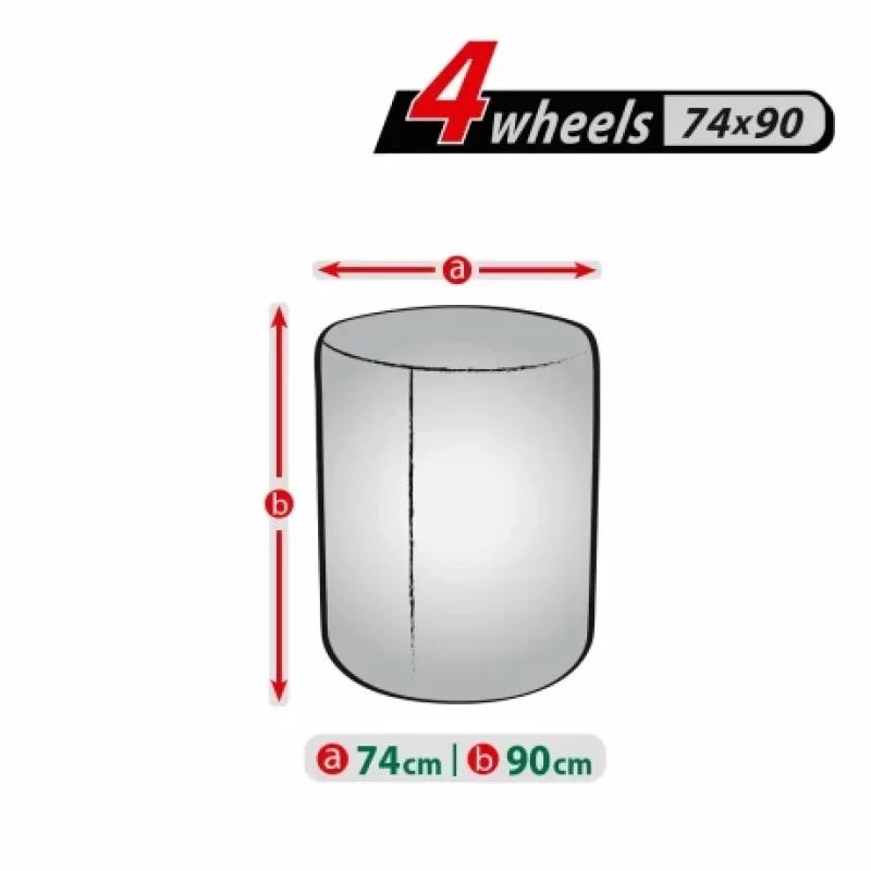 Husă de protecție pentru 4 roți auto 15-19 inch, impermeabilă, 74x90 cm