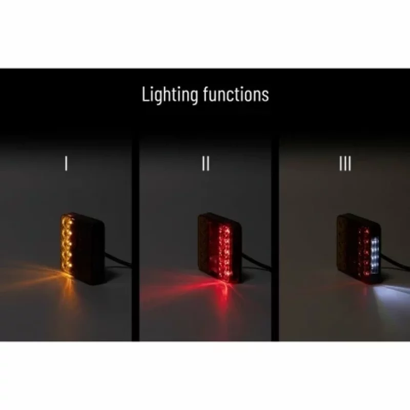 Lampa stop spate LED 12V cu 5 functii si catadioptru Kamar