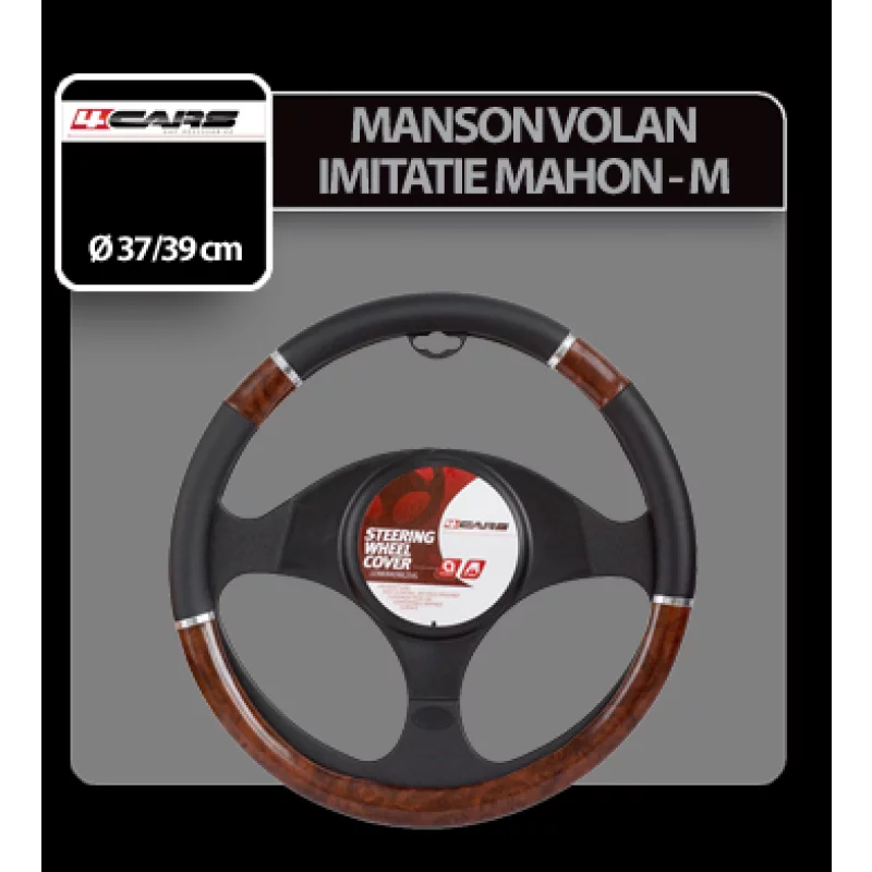 Manson volan auto imitatie mahon 4Cars, marimea M, 37-39 cm