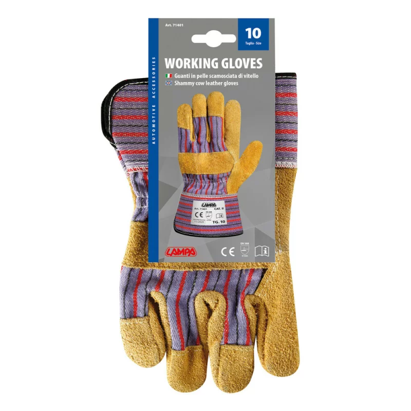 Manusi de lucru din piele naturala - Marimea 10