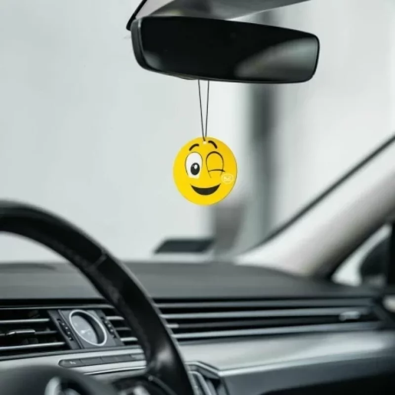 Odorizant auto K2 Be Happy Mandarin cu agățătoare pentru oglindă