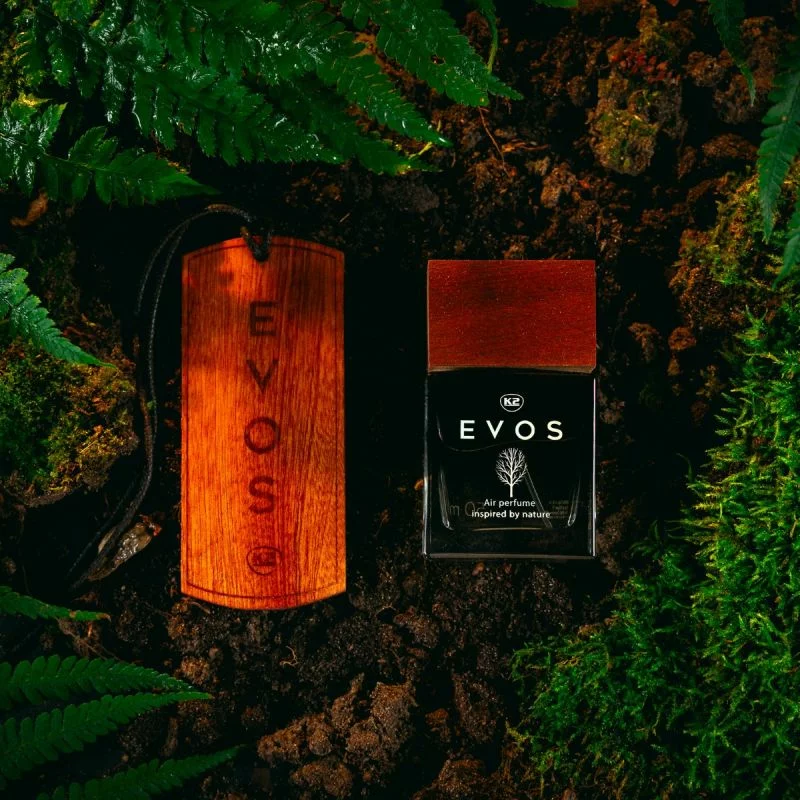 Odorizant auto din lemn K2 Evos Hunter, parfum persistent