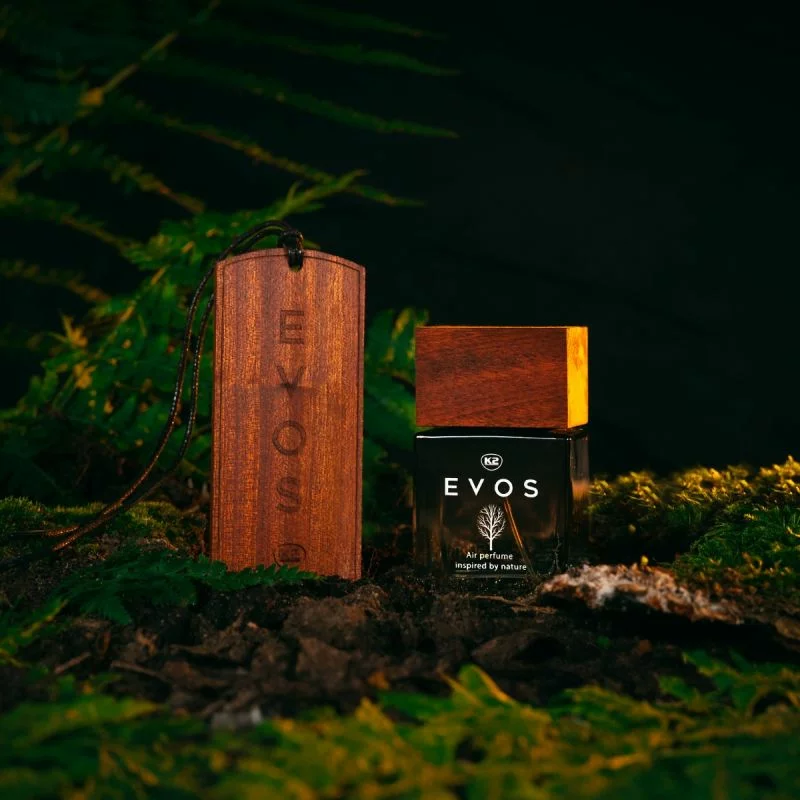 Odorizant auto K2 Evos Hunter 50 ml cu capac din lemn