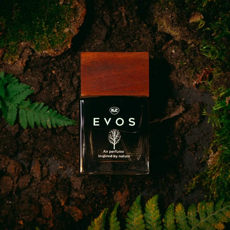 Odorizant auto K2 Evos Hunter 50 ml cu capac din lemn