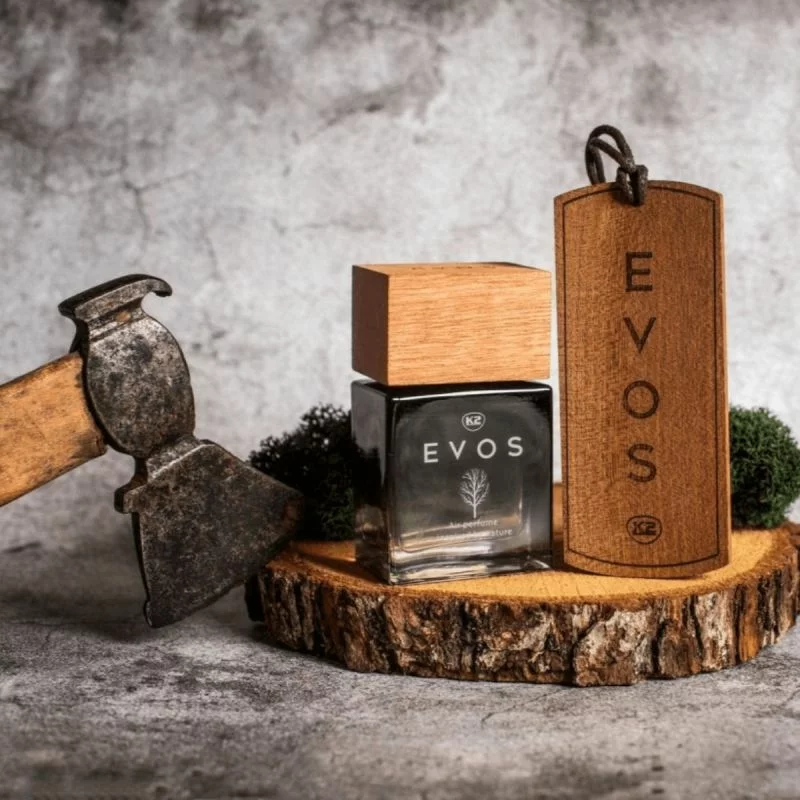 Odorizant auto K2 Evos Viking 50 ml, cu capac din lemn