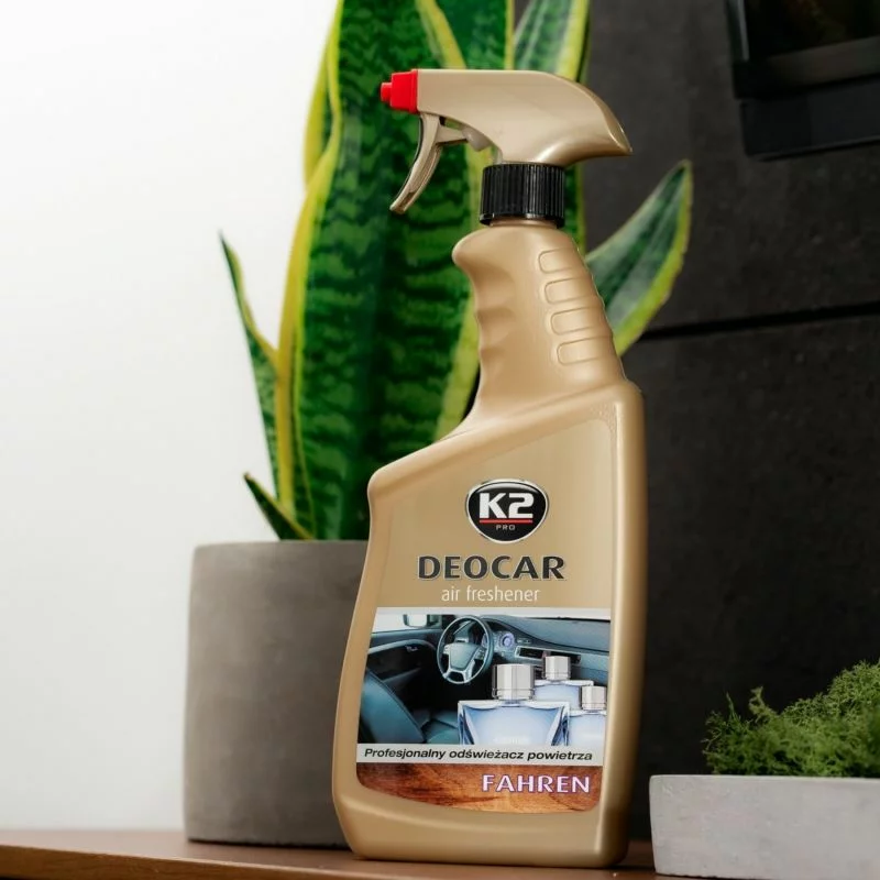 Odorizant auto cu atomizor K2 Deocar Fahren, parfum intens, 700 ml