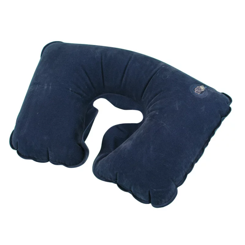 Perna gonflabila pentru gat Lampa, catifea moale, albastra