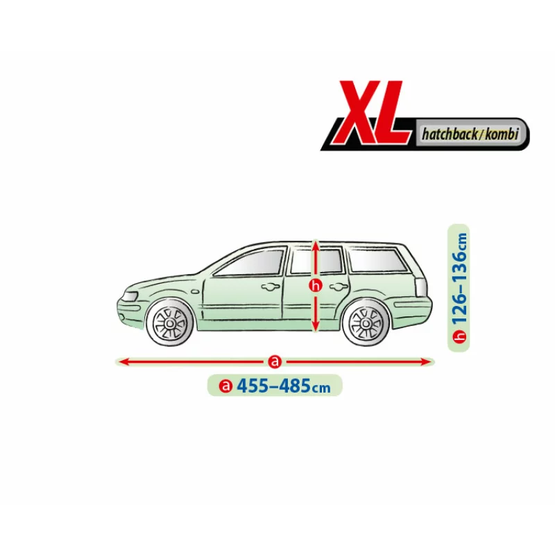 Prelată auto completă Mobile Garage XL pentru hatchback și kombi