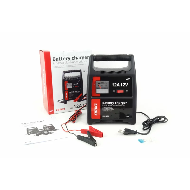 Redresor auto 12V 12A Amio SBC-12A pentru baterii plumb-acid