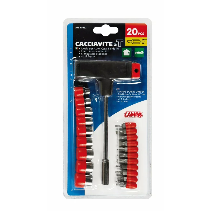 Set surubelnite si tubulare cu maner T Lampa