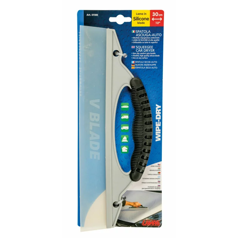 Spatulă pentru îndepărtat apa Whipe-Dry cu lamă flexibilă din silicon