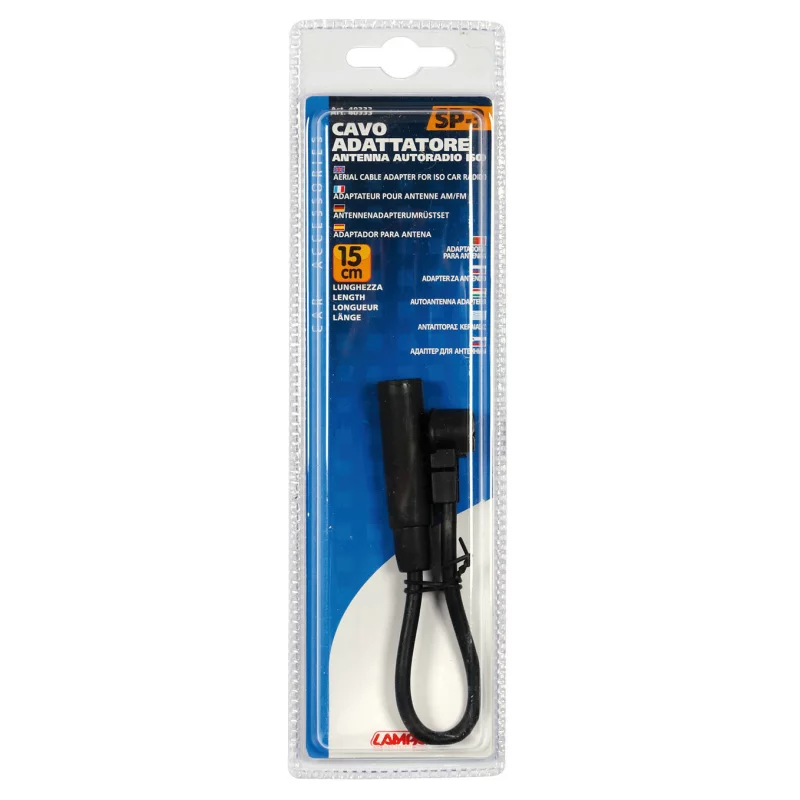 Adaptor antenă auto DIN la ISO SP-3, cablu conectare radio, Lampa