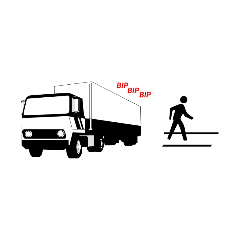 Avertizor sonor pentru mers inapoi 24V cu bec halogen 21W Lampa