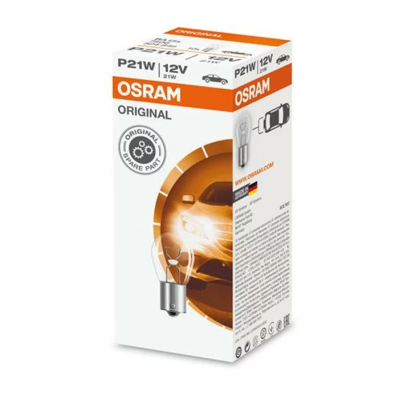 Bec auto Osram Original Line P21W 12V 21W BA15s pentru frana si semnalizare