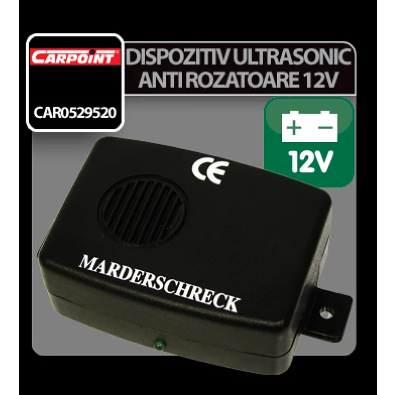 Dispozitiv cu ultrasunete anti rozatoare 12V pentru auto si casa