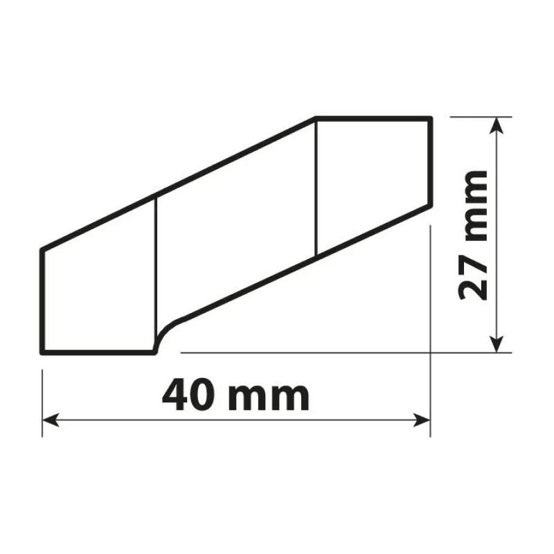 Extensie oglindă retrovizoare motocicletă M10x1,25 dreapta din aluminiu anodizat
