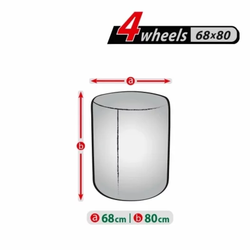 Husă de protecție pentru 4 roți auto 14-15 inch, impermeabilă, 68x80 cm