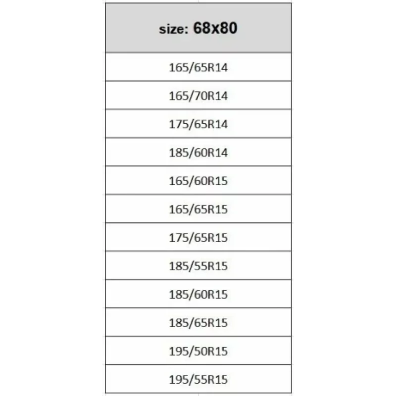 Husă de protecție pentru 4 roți auto 14-15 inch, impermeabilă, 68x80 cm