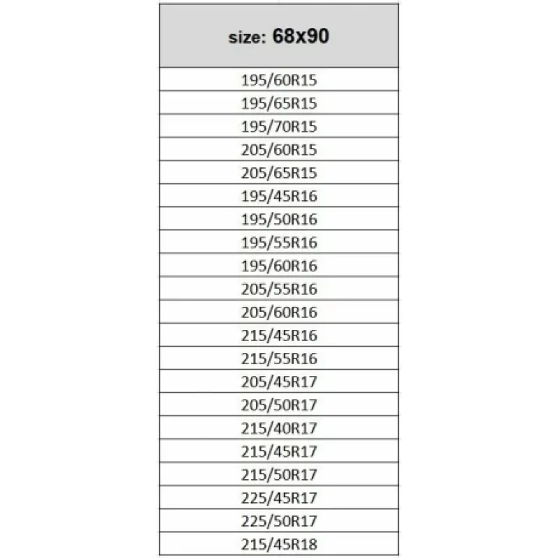 Husă de protecție pentru 4 roți auto 15-18 inch, impermeabilă, 68x90 cm