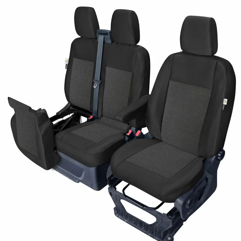 Huse scaun fata dedicate Ford Transit Custom 1+2 locuri cu masuta