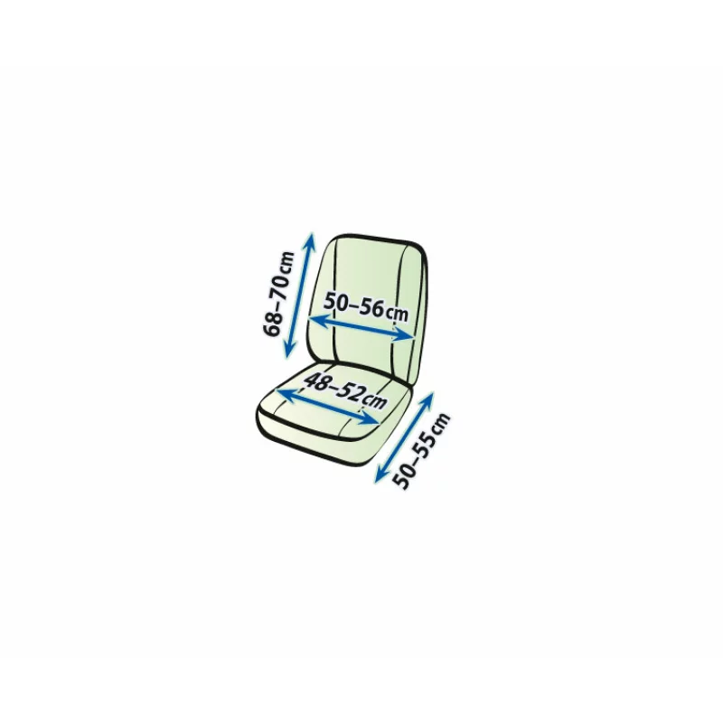 Husă scaun furgonetă transport Ares DV1-L pentru 1 loc, negru/gri