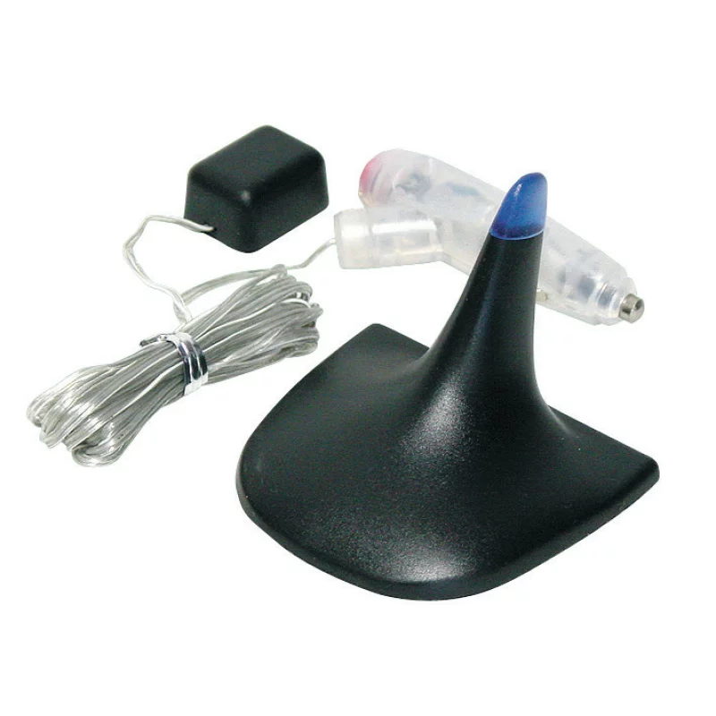 Imitatie antena auto cu LED 12V si 5 culori interschimbabile