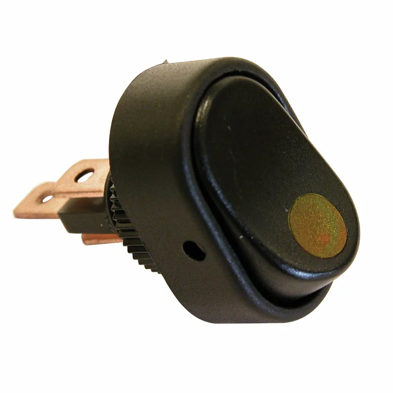 Intrerupator basculant cu LED galben 12V 30A pentru instalatii auto