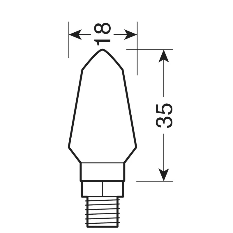 Semnalizări moto Micro LED 12V, 2 bucăți, negre, cu lentilă fumurie