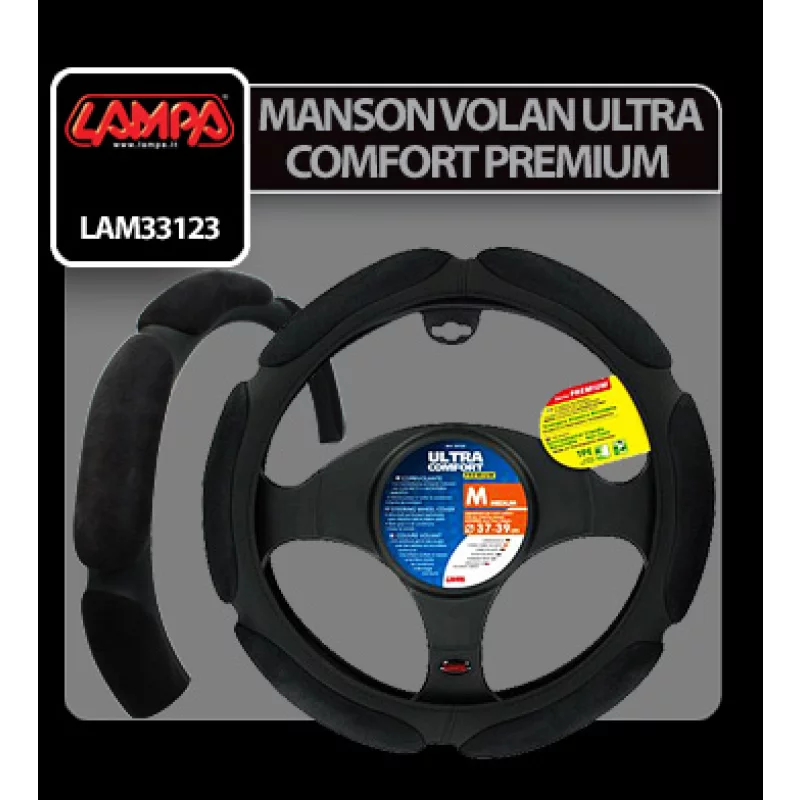 Manson volan premium Ultra-Comfort M 37-39 cm, aderenta excelenta