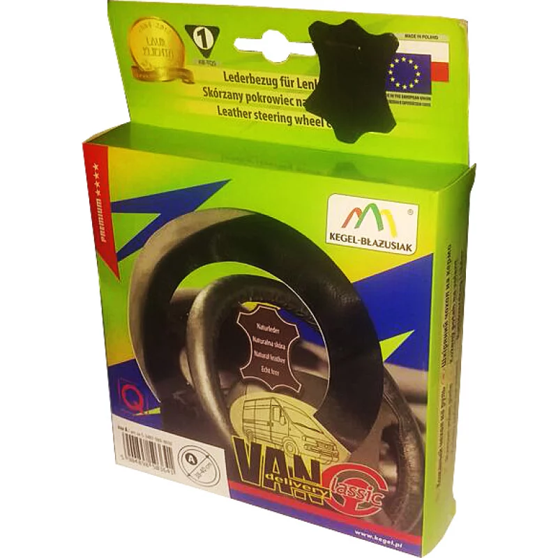 Manson volan din piele naturala 38-40 cm negru, Kegel Classic