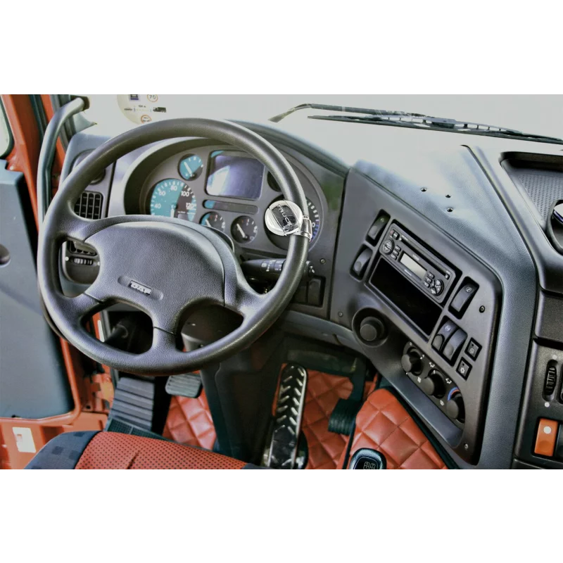 Nuca de rotire pentru volan crom universală, montaj fără găurire