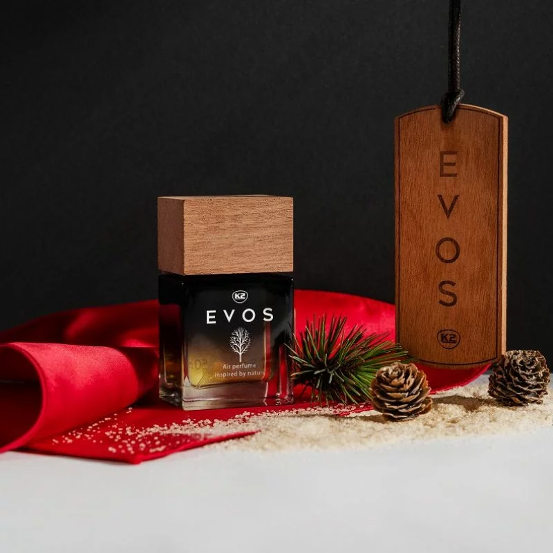 Odorizant auto K2 Evos Sparta 50 ml cu capac din lemn parfumat