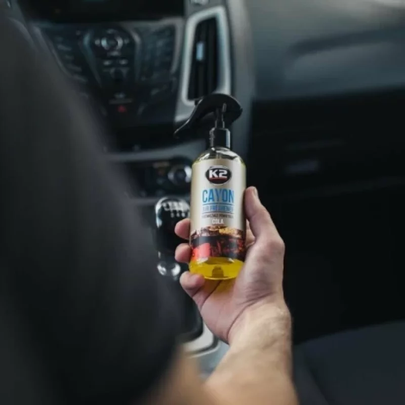 Odorizant auto cu atomizor K2 Cayon Cola, 250 ml, parfum intens