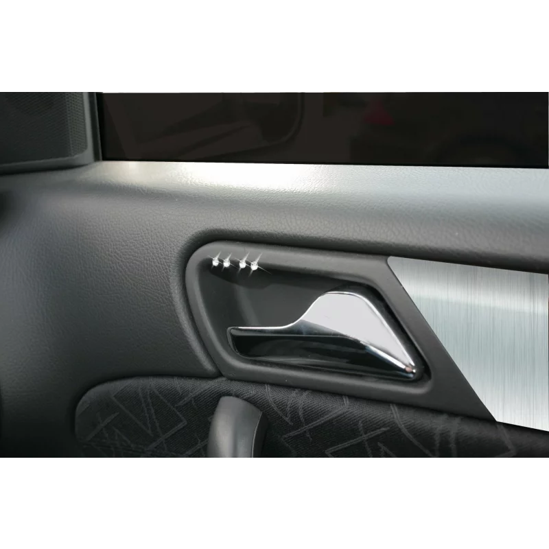 Ornamente auto cristal adezive transparente pentru interior, 59 buc