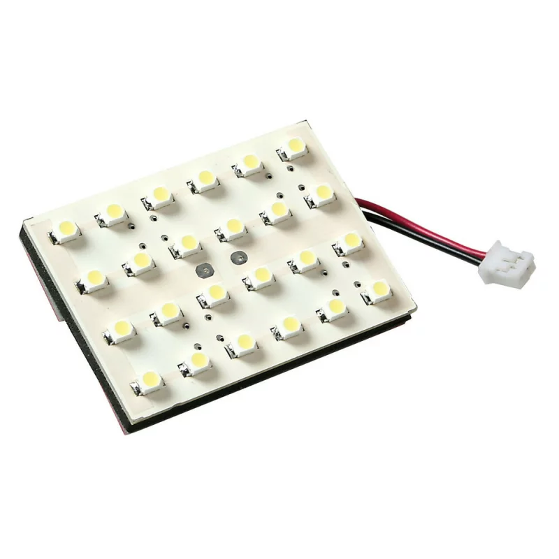 Panou LED SMD 24V albastru, 24 LED, 35x65 mm pentru iluminare interioară