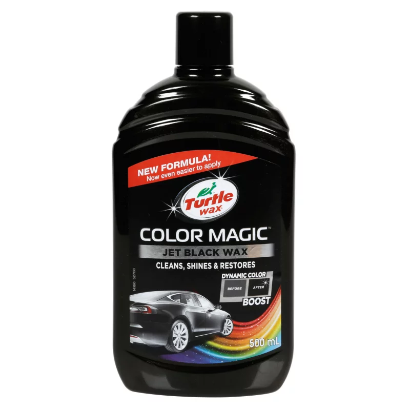 Pasta pentru lustruit caroserie neagra Turtle Wax Color Magic, 500 ml