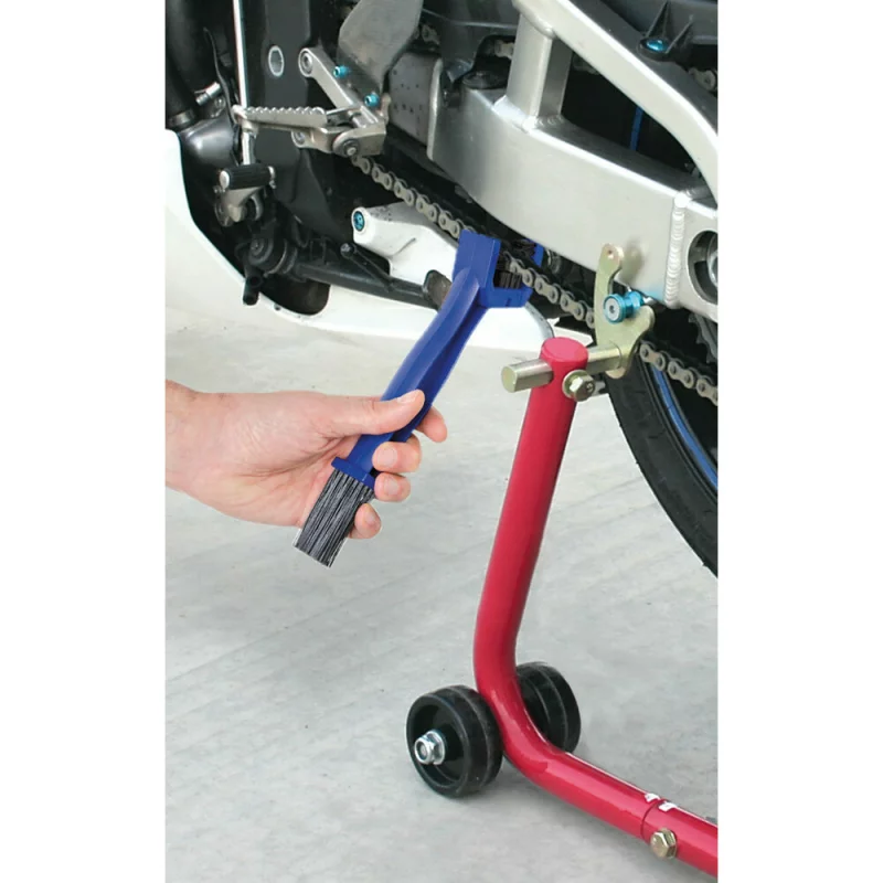 Perie pentru curatarea lantului la bicicleta si motocicleta, Lampa