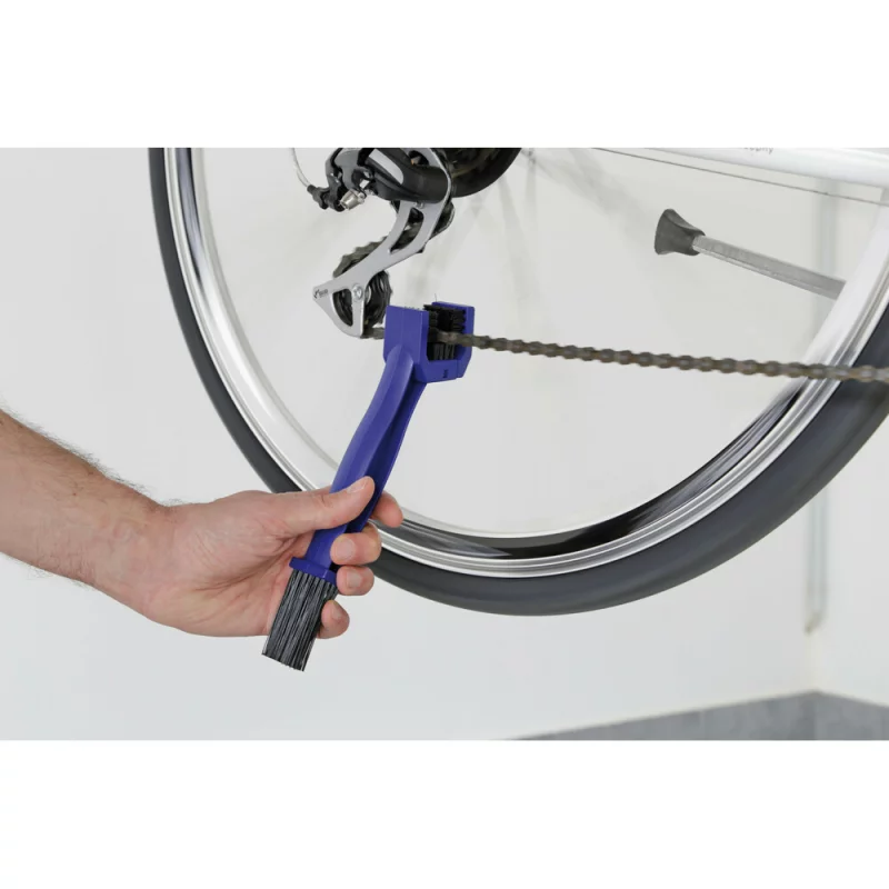 Perie pentru curatarea lantului la bicicleta si motocicleta, Lampa