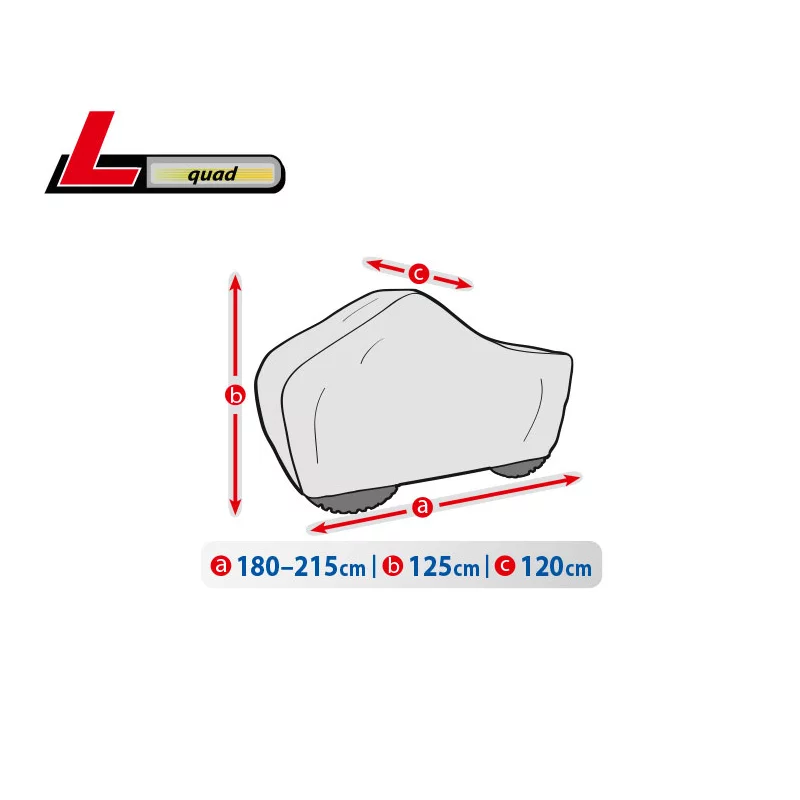 Prelată ATV Basic Garage mărimea L pentru Quad, protecție exterior
